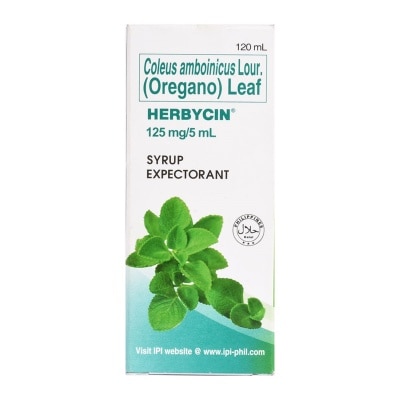 HERBYCIN Coleus Amboinicus Lour (Oregano) Leaf Syrup Expectorant 120ml