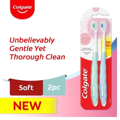 COLGATE Cushion Clean Toothbrush Twinpack 50g