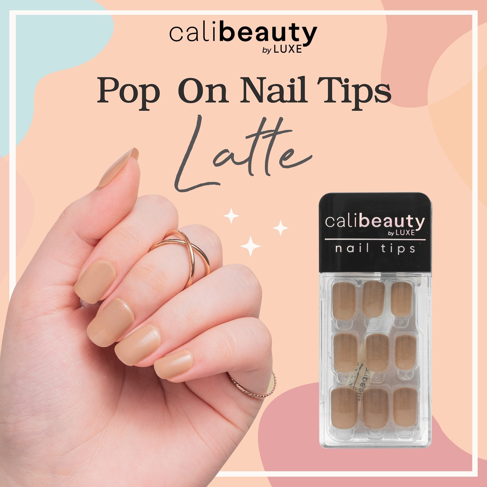 Nail Tips Latte 24 Tips