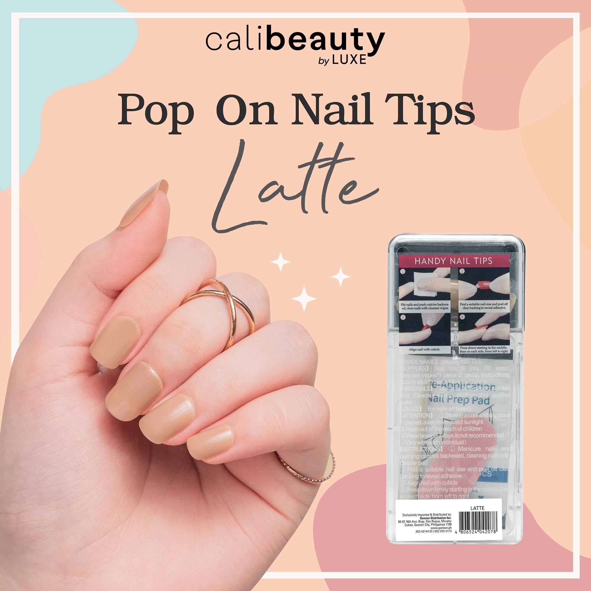 Nail Tips Latte 24 Tips