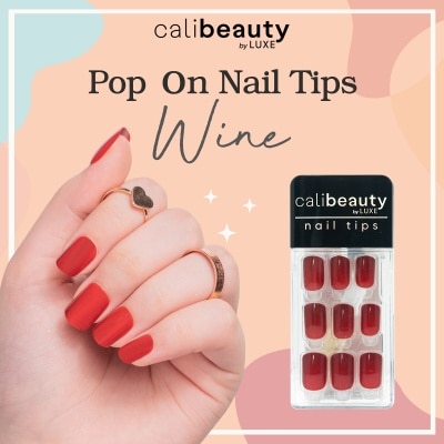 CALI BEAUTY Nail Tips Wine 24 Tips