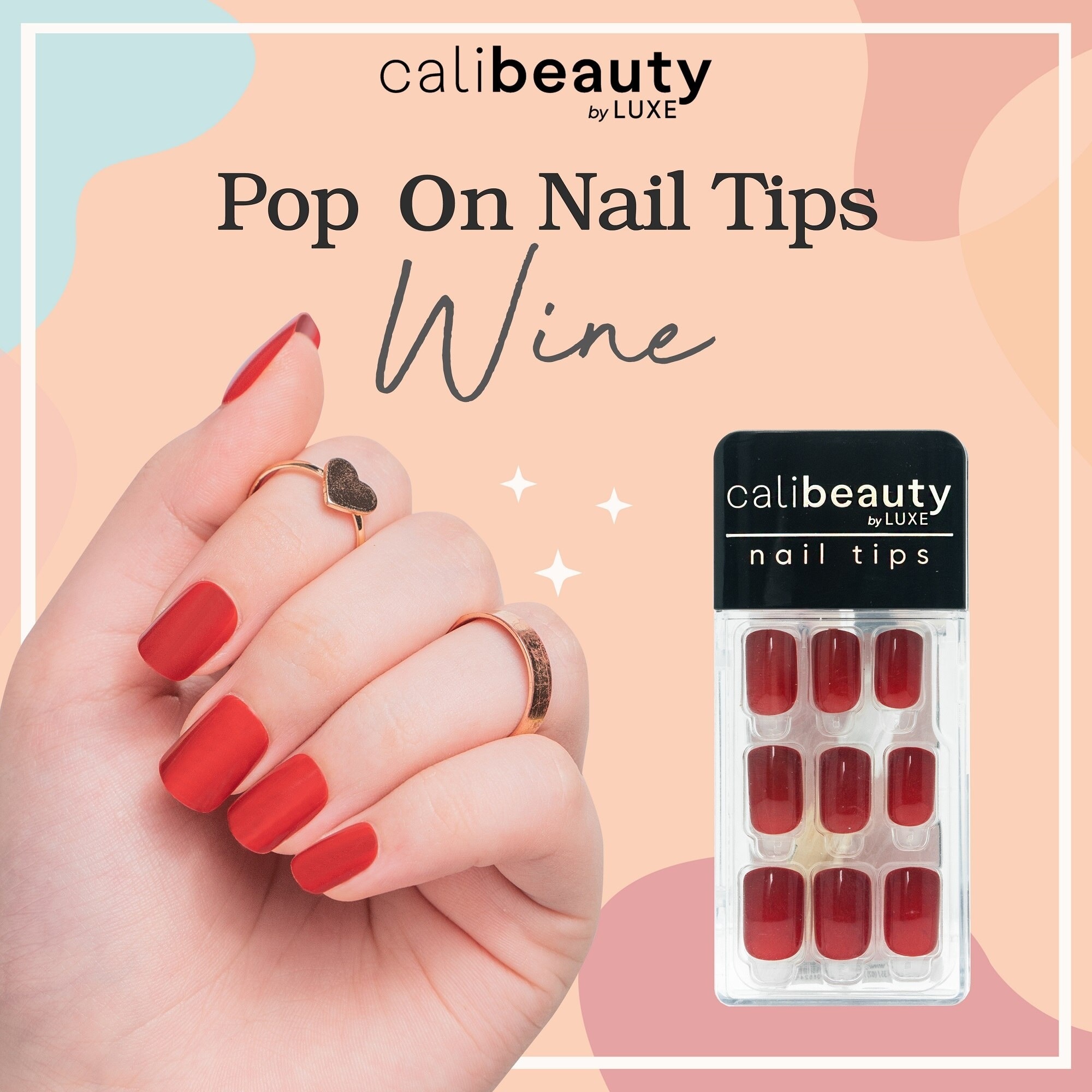 Nail Tips Wine 24 Tips