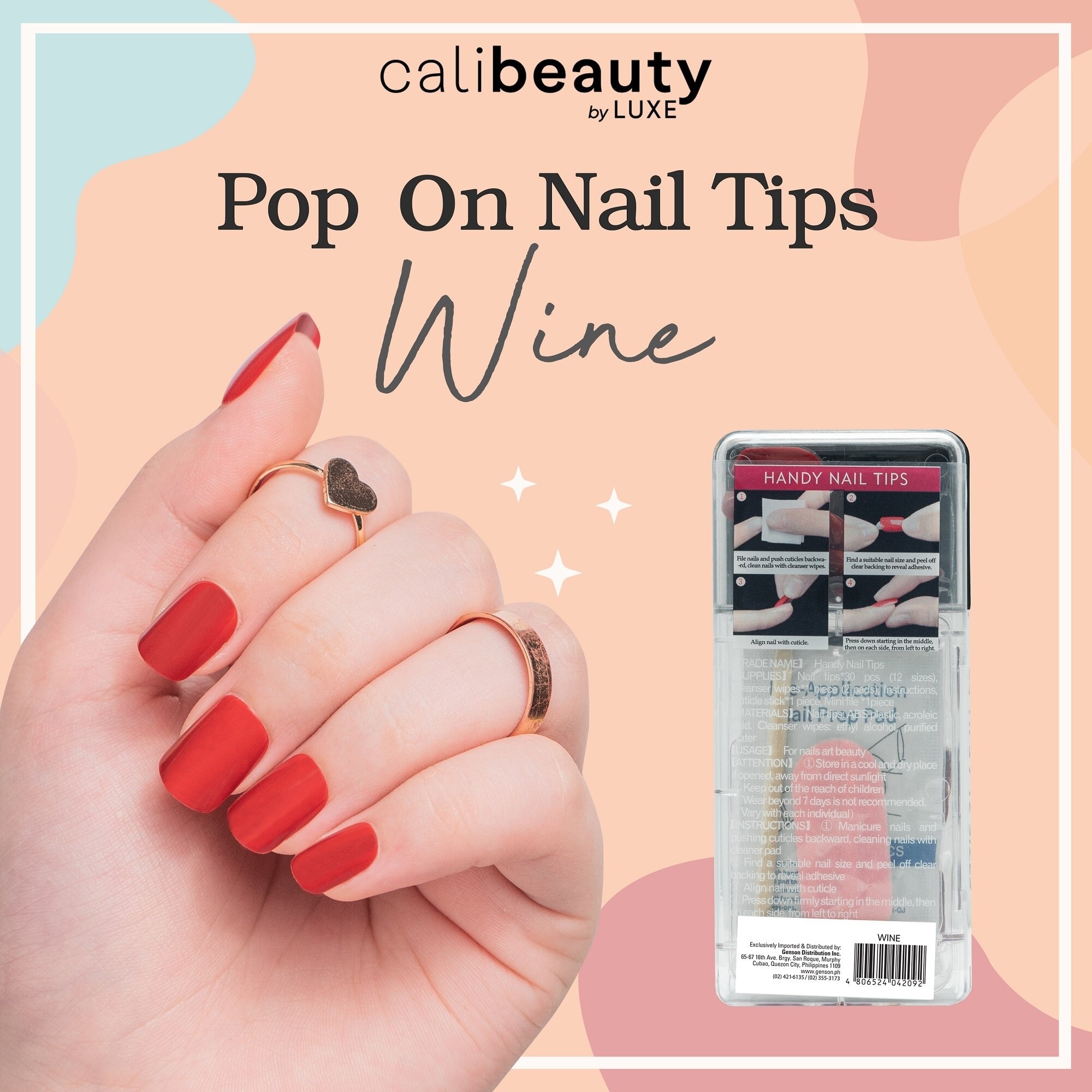 Nail Tips Wine 24 Tips