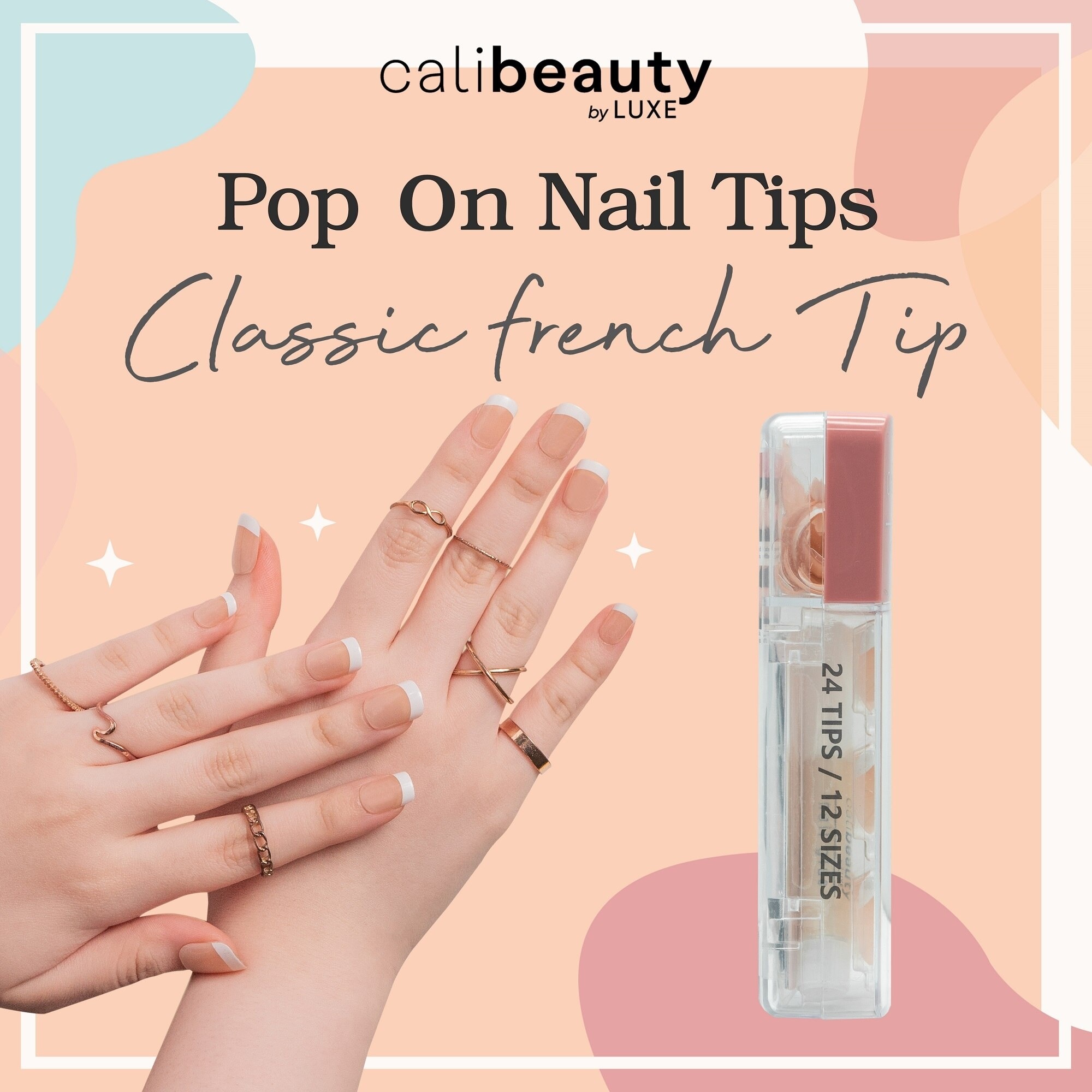 Nail Tips Classic French Tip 24 Tips