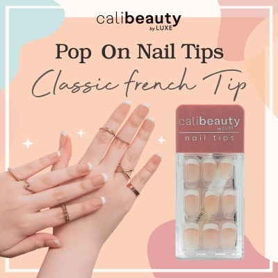 CALI BEAUTY Nail Tips Classic French Tip 24 Tips