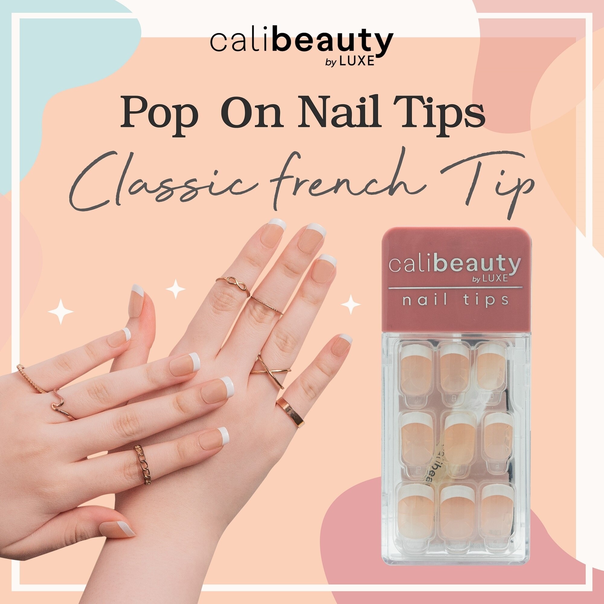 Nail Tips Classic French Tip 24 Tips