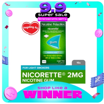 NICORETTE - Nicorette Menthol Mint Nicotine Gum 2mg 15s - Quit Smoking image