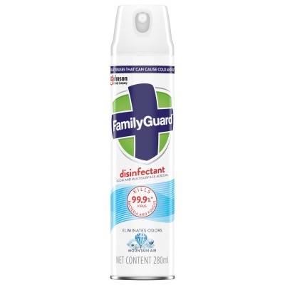 FAMILYGUARD Mountain Air Disinfectant Room and Multisurface Aerosol Spray 280ml