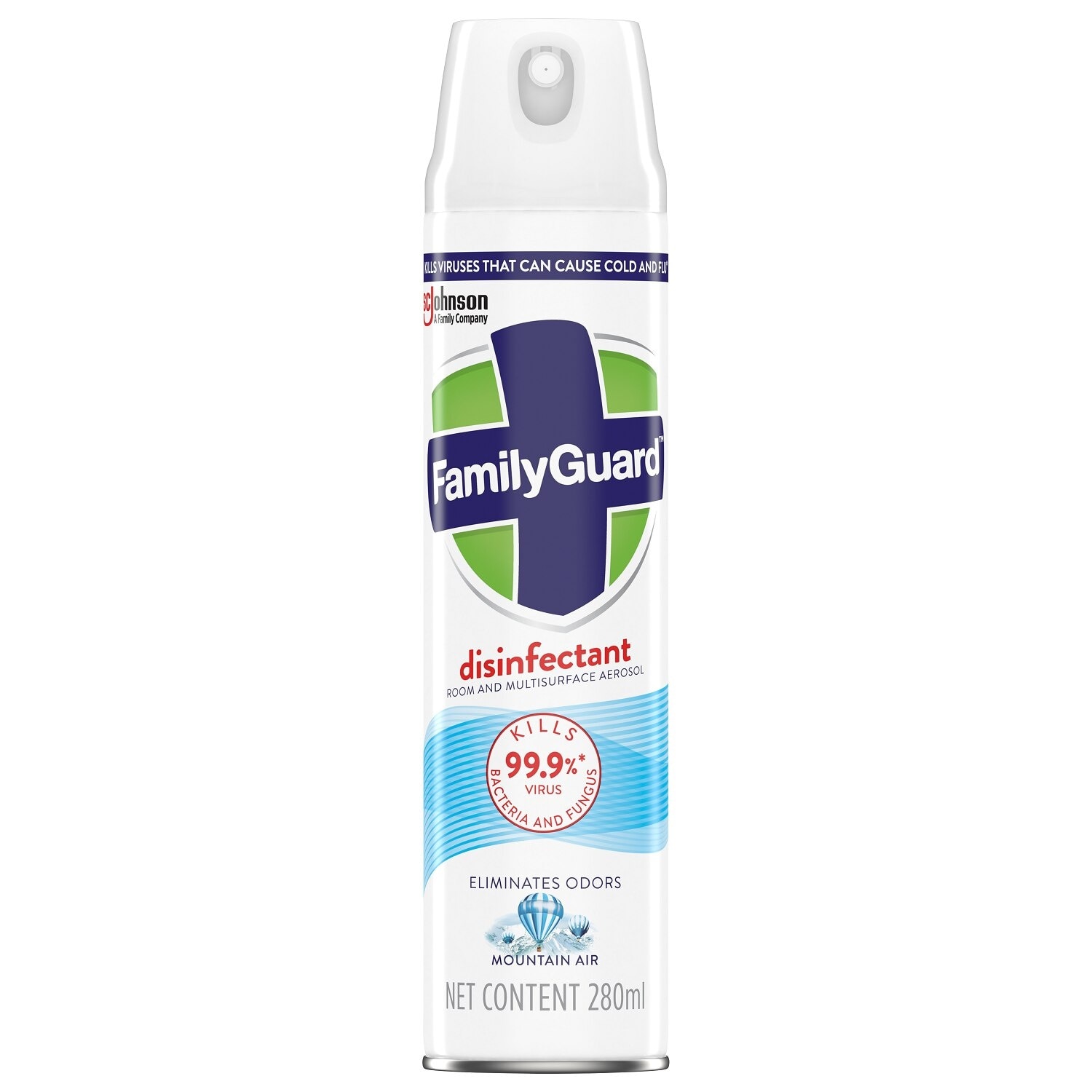 Mountain Air Disinfectant Room and Multisurface Aerosol Spray 280ml