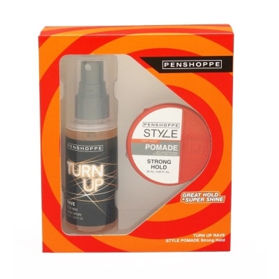 PENSHOPPE Turn Up Rave 60ml + Style Strong Hold Pomade 25ml - Save 35.00