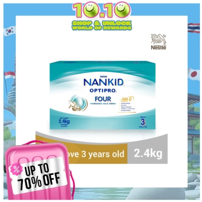 NAN Kid OptiPro Four Powdered Milk For Children Above 3 Years Old 2.4kg