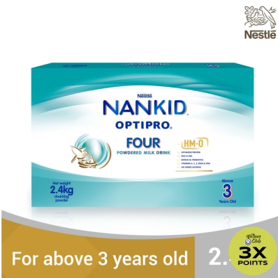 NAN Kid OptiPro Four Powdered Milk For Children Above 3 Years Old 2.4kg