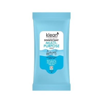 KLEAN Antibacterial Multisurface Wipes 25x2