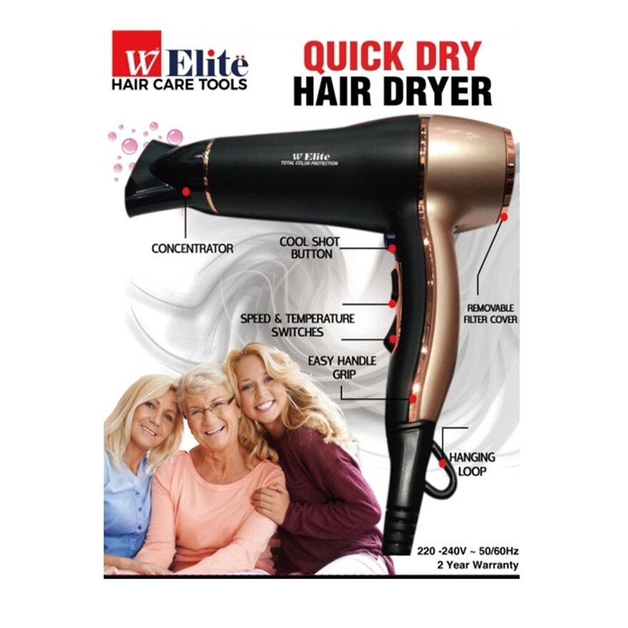 Quick Dry Hair Dryer 2200W