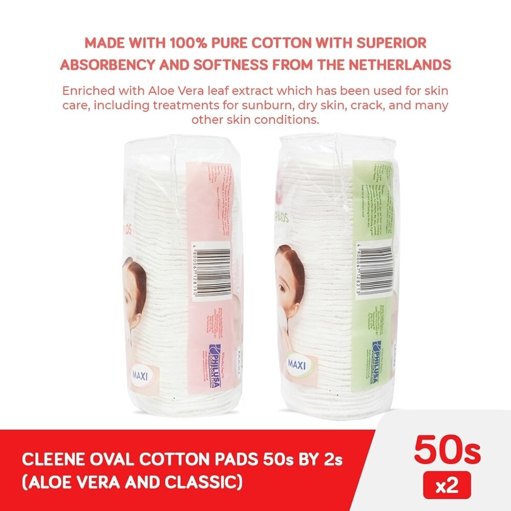 Oval Pads Classic and Aloevera 50s x 2 packs