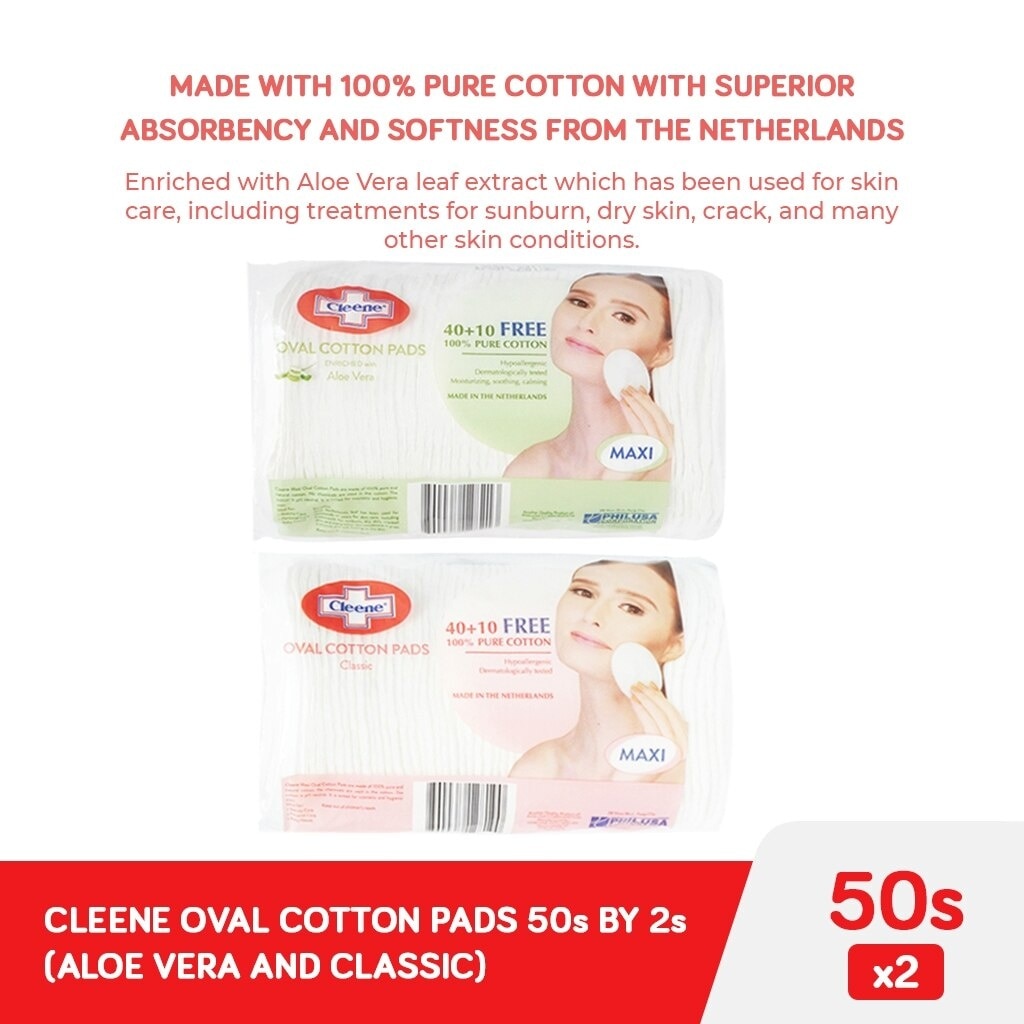 Oval Pads Classic and Aloevera 50s x 2 packs