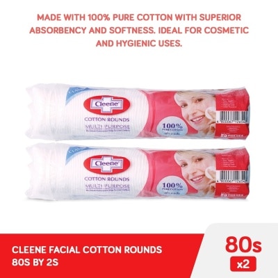 CLEENE Cotton Rounds Multi Purpose 80s x 2 packs