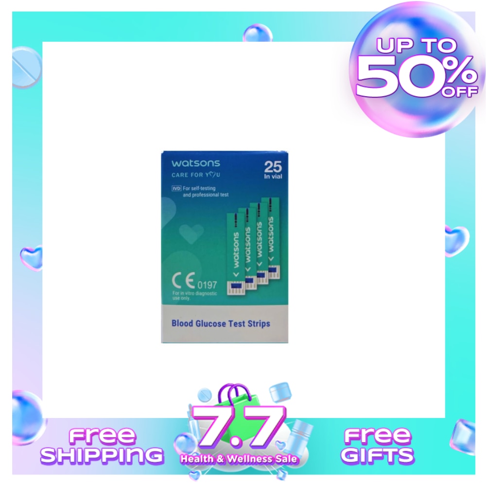 WATSONS Blood Glucose Strips x25