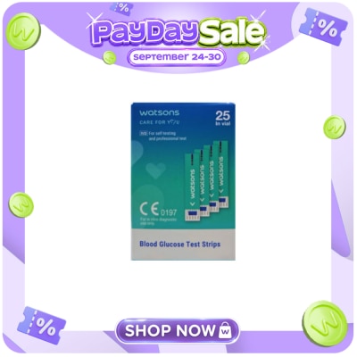 WATSONS WATSONS Blood Glucose Strips x25 image
