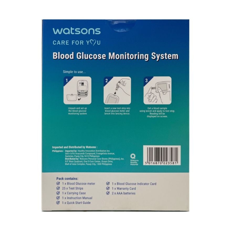 WATSONS Blood Glucose Monitoring System