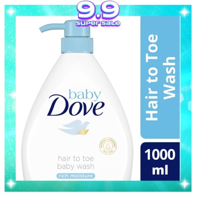 BABY DOVE Hair to Toe Wash Rich Moisture 1L