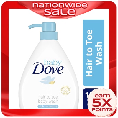 BABY DOVE Hair to Toe Wash Rich Moisture 1L