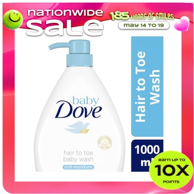 BABY DOVE - Hair to Toe Wash Rich Moisture 1L