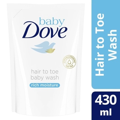 BABY DOVE Hair to Toe Wash Rich Moisture Refill 430ml