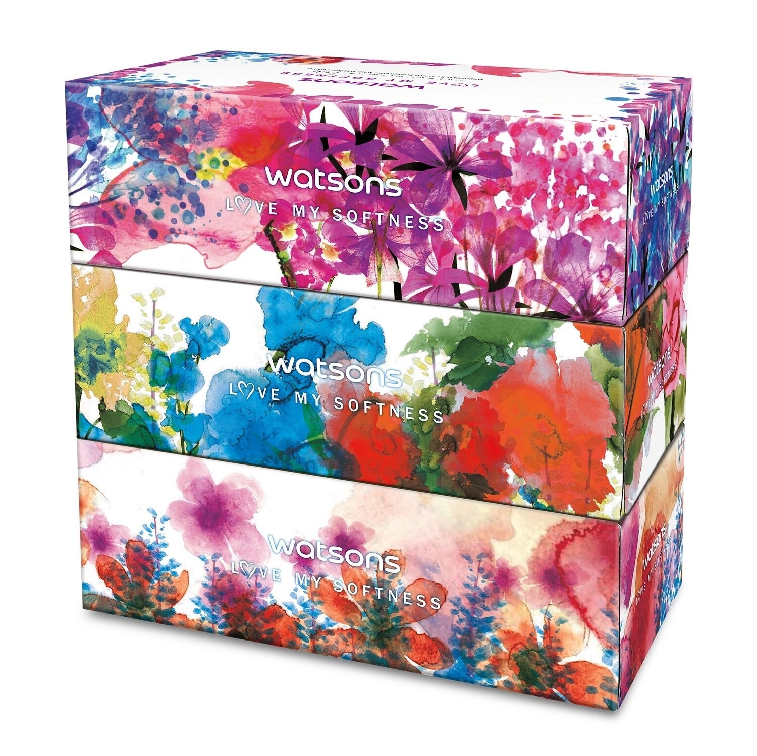 X- Flower Tissue Box 100s 3ply x 3 box