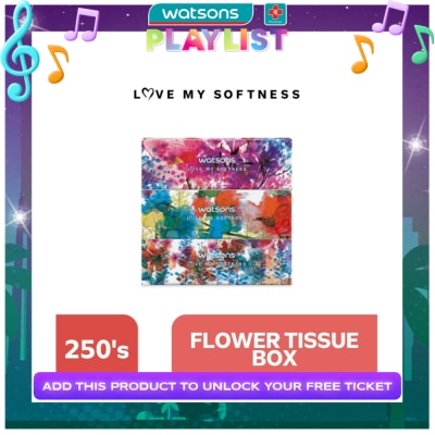 WATSONS X- Flower Tissue Box 100s 3ply x 3 box