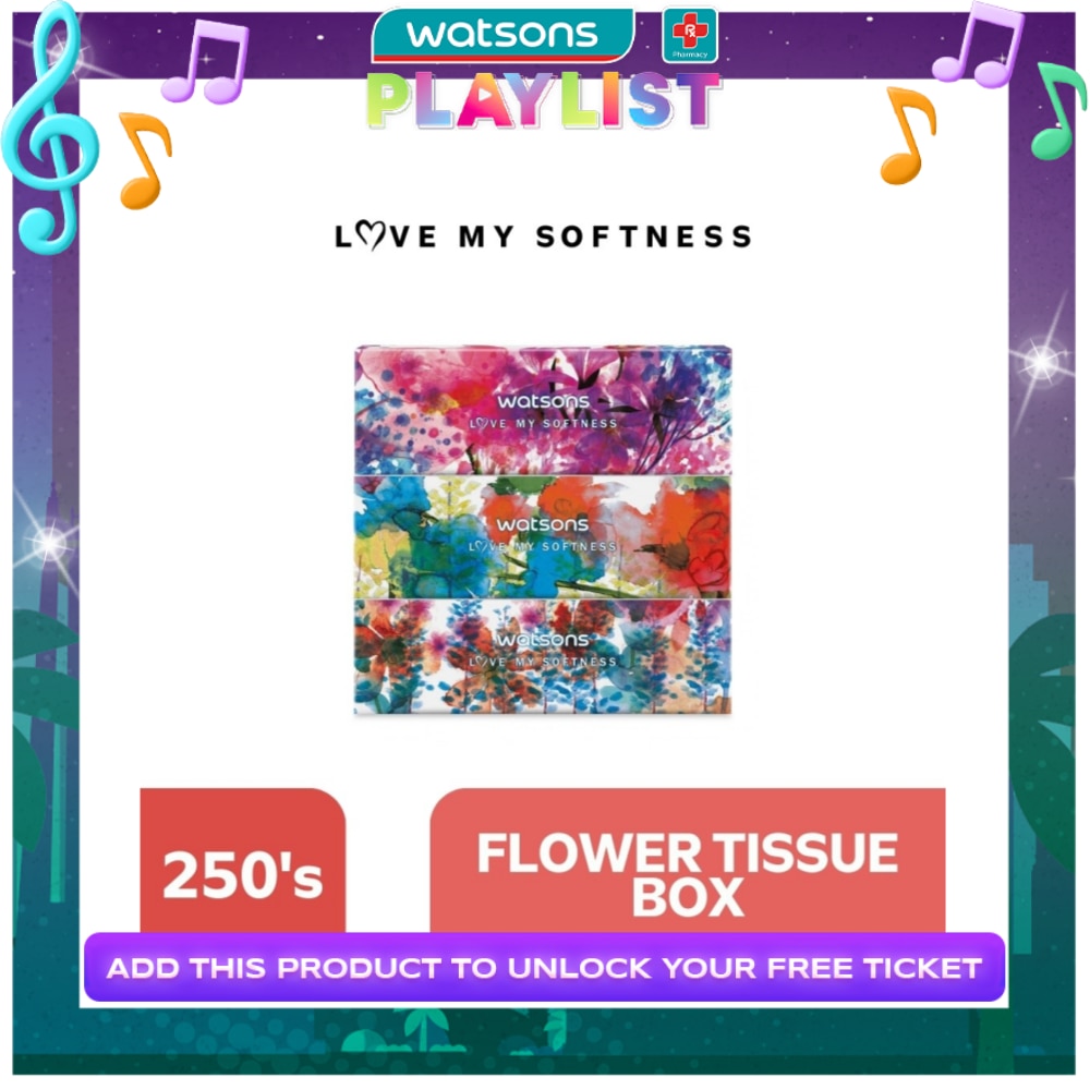 X- Flower Tissue Box 100s 3ply x 3 box