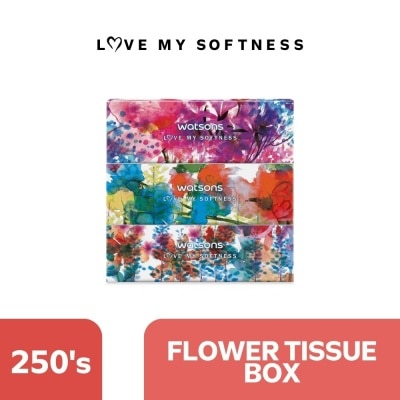 WATSONS X- Flower Tissue Box 100s 3ply x 3 box