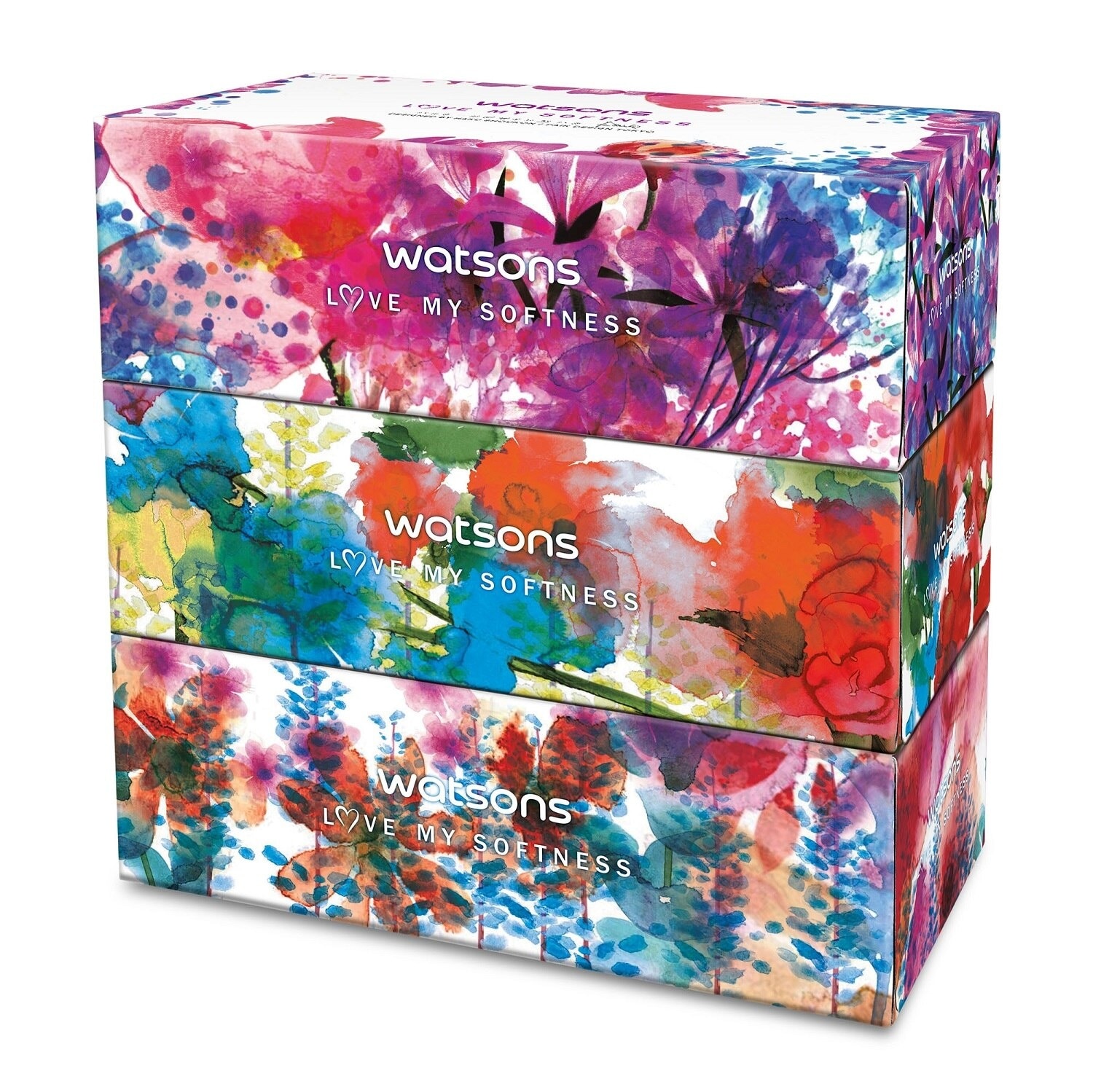 X- Flower Tissue Box 100s 3ply x 3 box