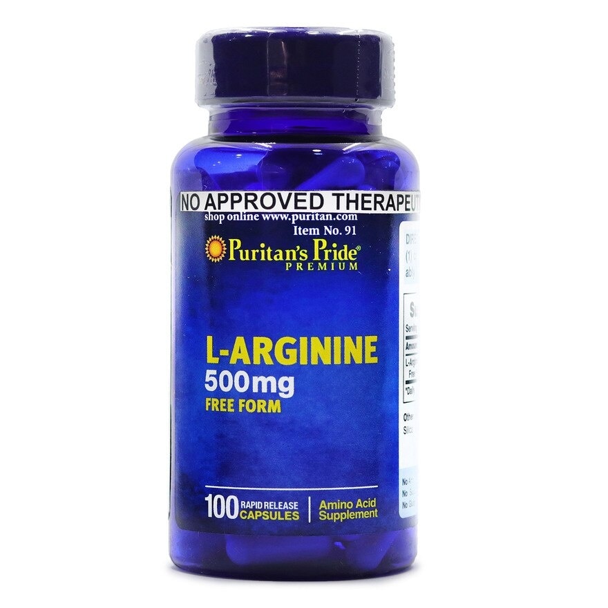 L-Arginine 500mg 100 Capsules