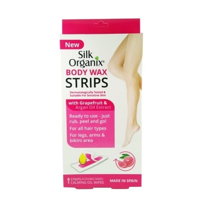 SILK Body Wax Strips with Grapefruit & Argan Oil Extract