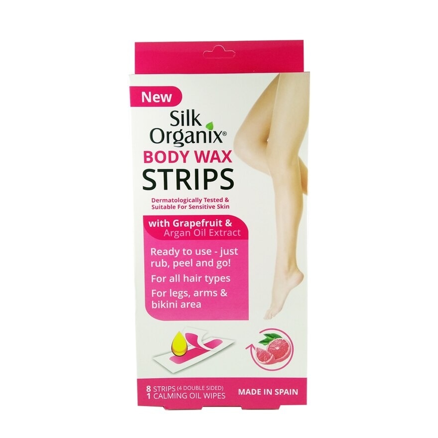 Body Wax Strips with Grapefruit & Argan Oil Extract