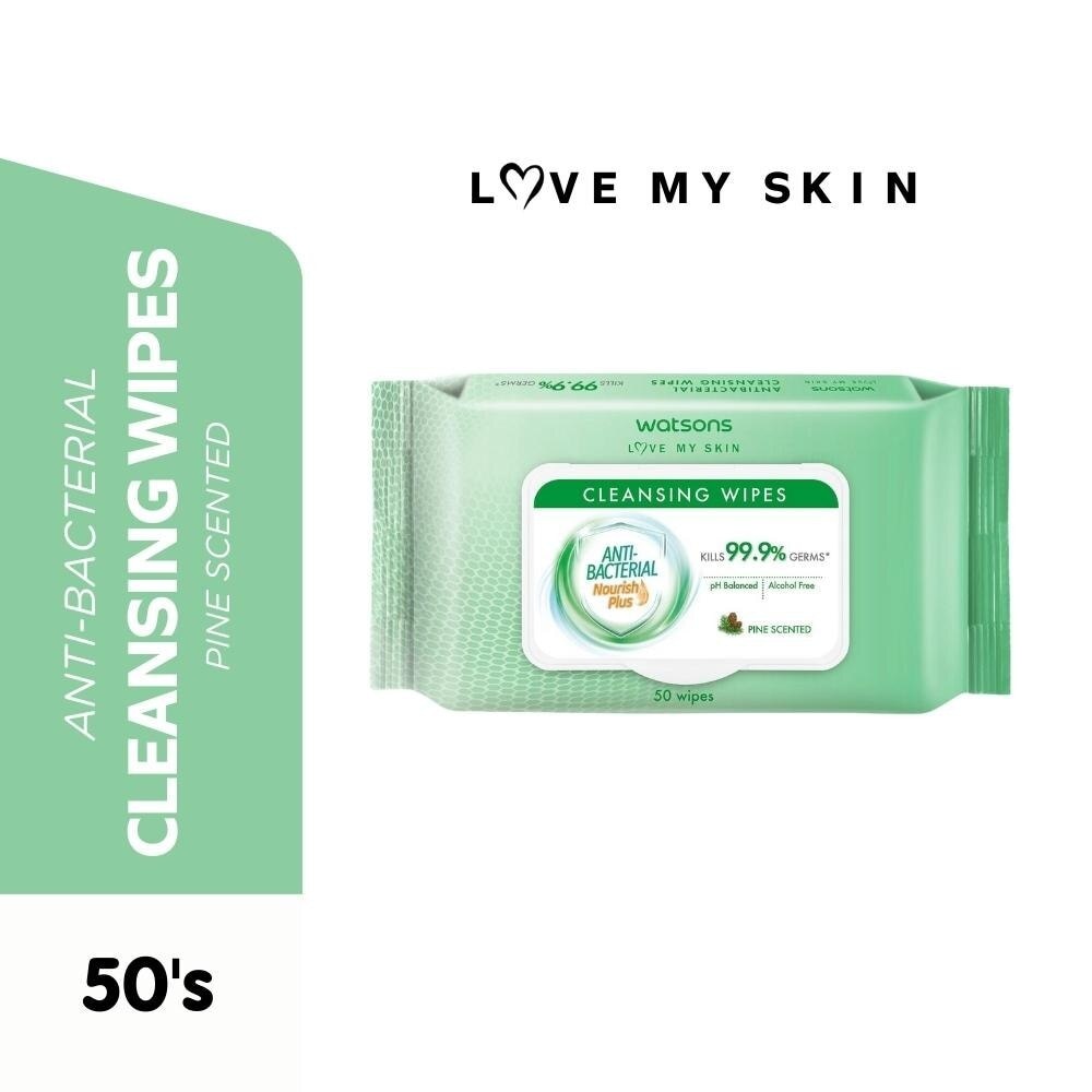 Antibacterial Cleansing Wipes Pine Scented 50s