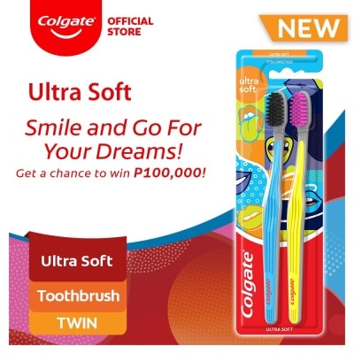 COLGATE Colgate Ultra Soft Toothbrush Twin Pack