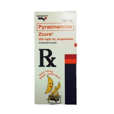 ZCURE Pyrazinamide Suspension 250mg/5ml x 120ml 1 bottle [PRESCRIPTION REQUIRED]