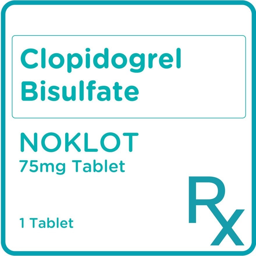 Clopidogrel Bisulfate 75mg 1 Tablet [Prescription Required]