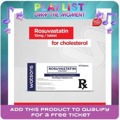 WATSONS GENERICS - Rosuvastatin Calcium 10mg 1 Film-Coated Tablet [PRESCRIPTION REQUIRED]