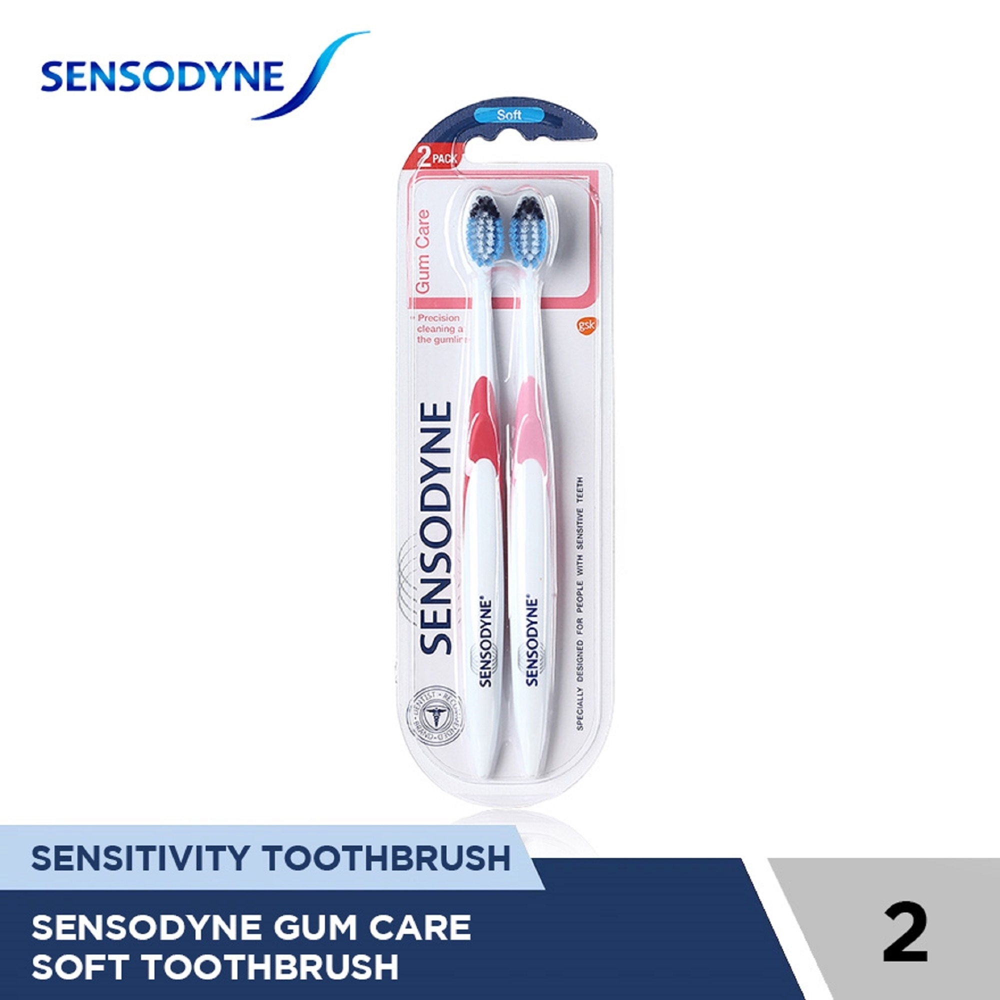 Gum Care Soft Toothbrush 2s