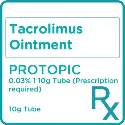 PROTOPIC Tacrolimus Ointment 0.03% 1 10g Tube [PRESCRIPTION REQUIRED]