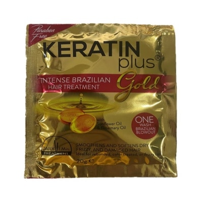 KERATIN PLUS Gold Intense Brazilian Hair Treatment 20g