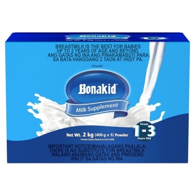 BONAKID Stage 3 Powdered Milk Drink For Children 1 to 3 Years Old Bag in Box 2kg (400g x 5)