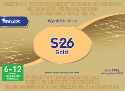 S26 Gold® Two Milk Supplement For 6-12 Months Bag in Box 1.8kg (450g x 4)