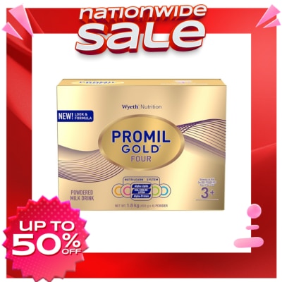 PROMIL Gold® Four Powdered Milk Drink For Pre-Schoolers Over 3 Years Old Bag in Box 1.8kg (450g x 4)