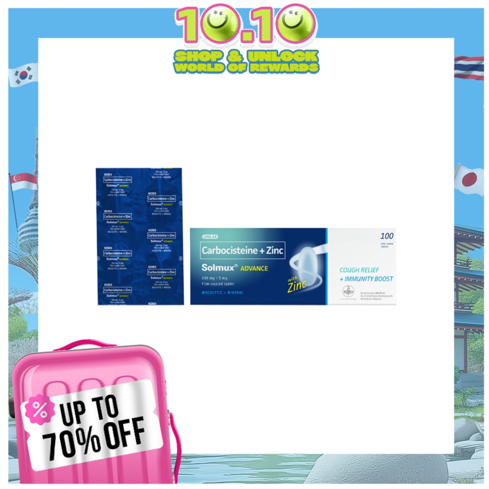 SOLMUX Carbocisteine + Zinc Sold Per Piece