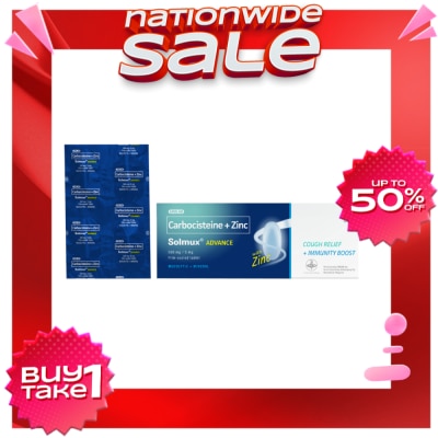 SOLMUX Carbocisteine + Zinc 1 Capsule