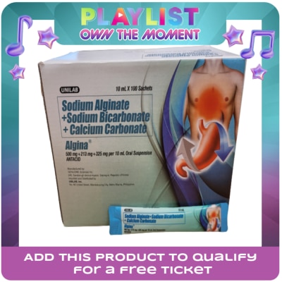 ALGINA - ALGINA Oral Suspension Antiacid In Sachet Sold Per Piece 10ml